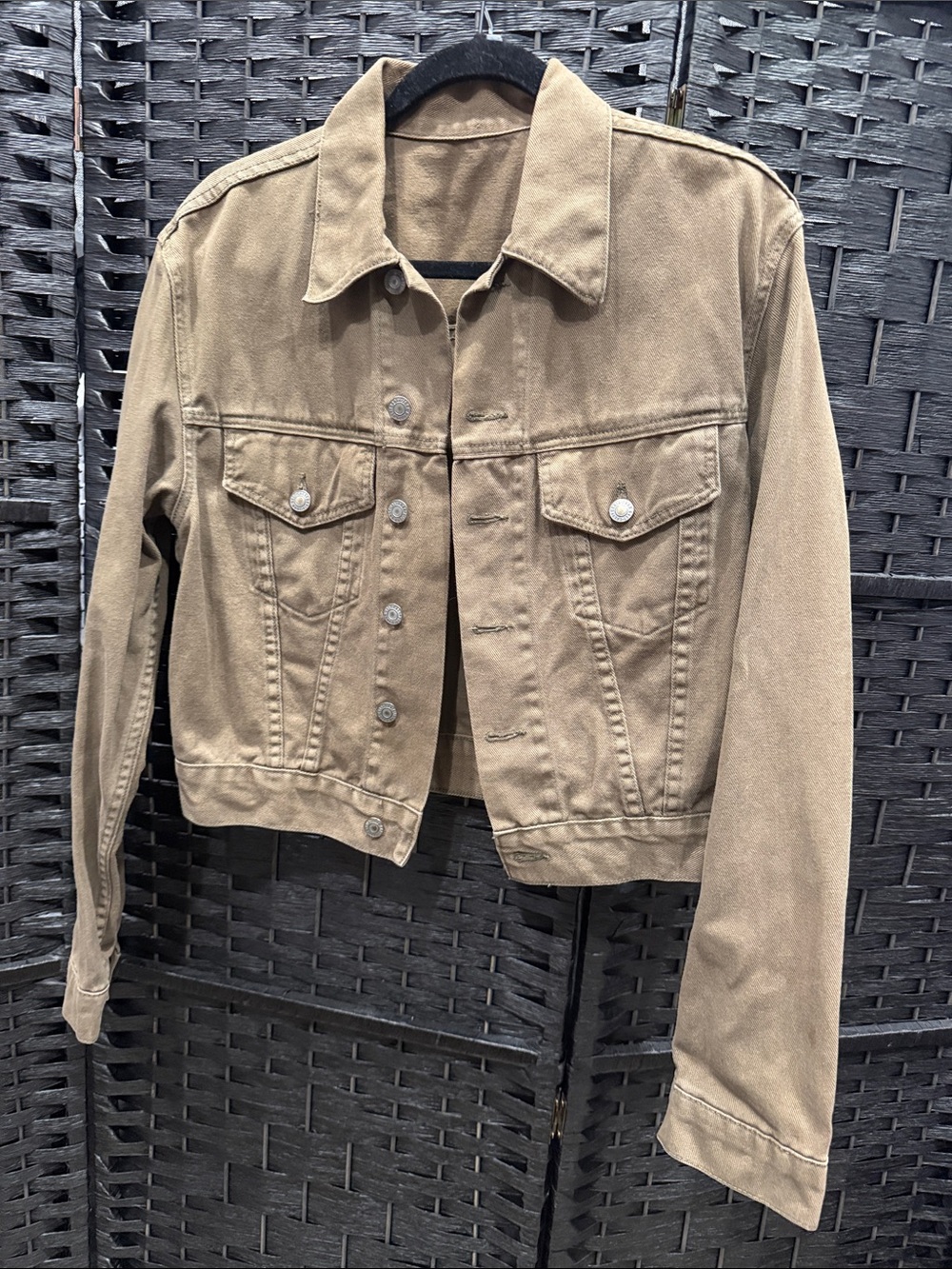 Classic Women's Tan Denim Jacket